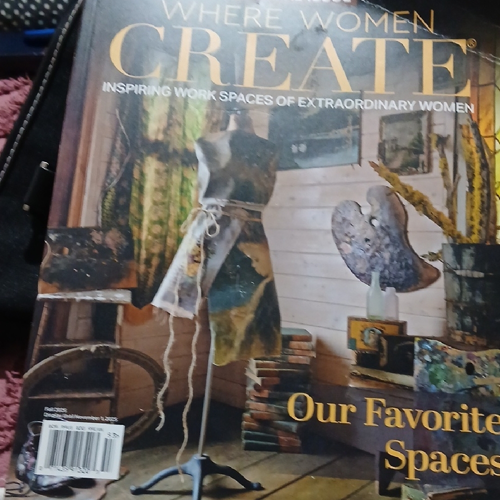 Fashion Magazine Olive and Brown Artist Apron Dress Cover